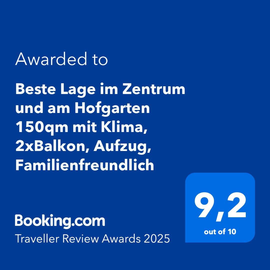 Beste Lage Im Zentrum Und Am Hofgarten 150Qm Mit Klima, 2Xbalkon, Aufzug, Familienfreundlich Bayreuth Ngoại thất bức ảnh